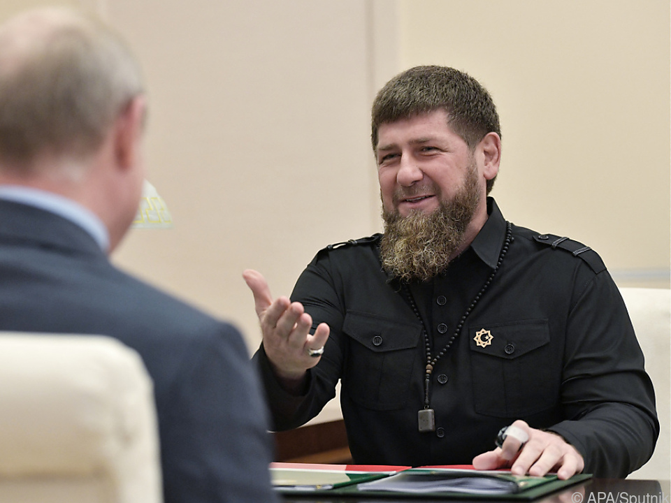 Der tschetschenische Machthaber Kadyrow, \