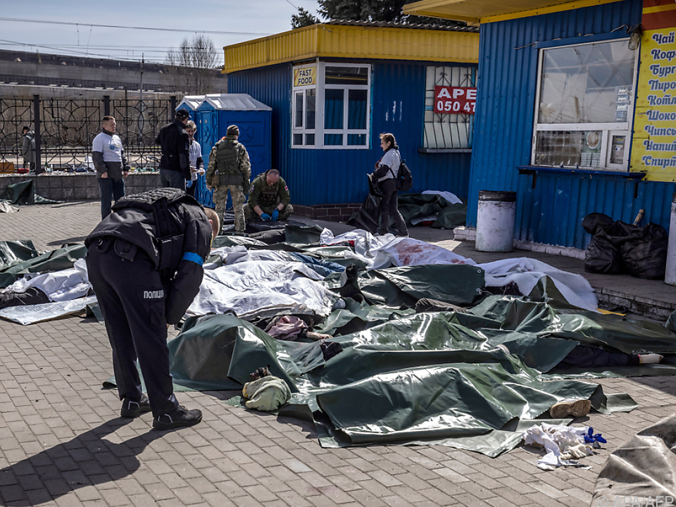 Dutzende Tote auf dem Bahnhof von Kramatorsk