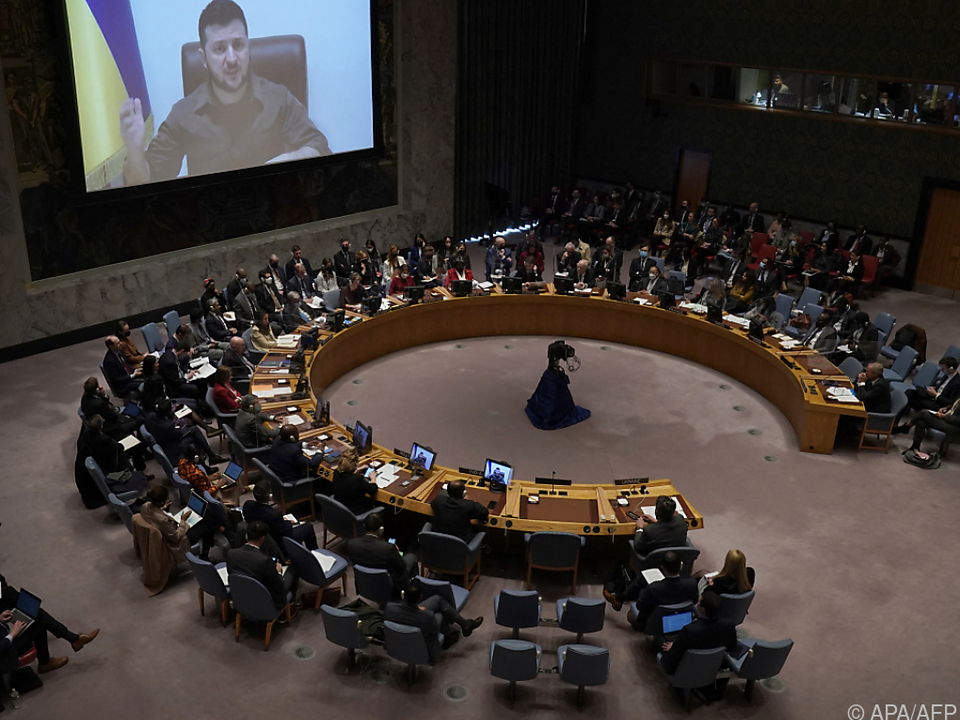 Ukrainischer Präsident sprach vor UNO-Sicherheitsrat