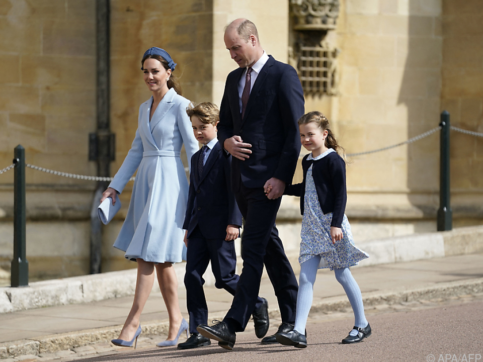 William und Kate führten die royalen Gäste an
