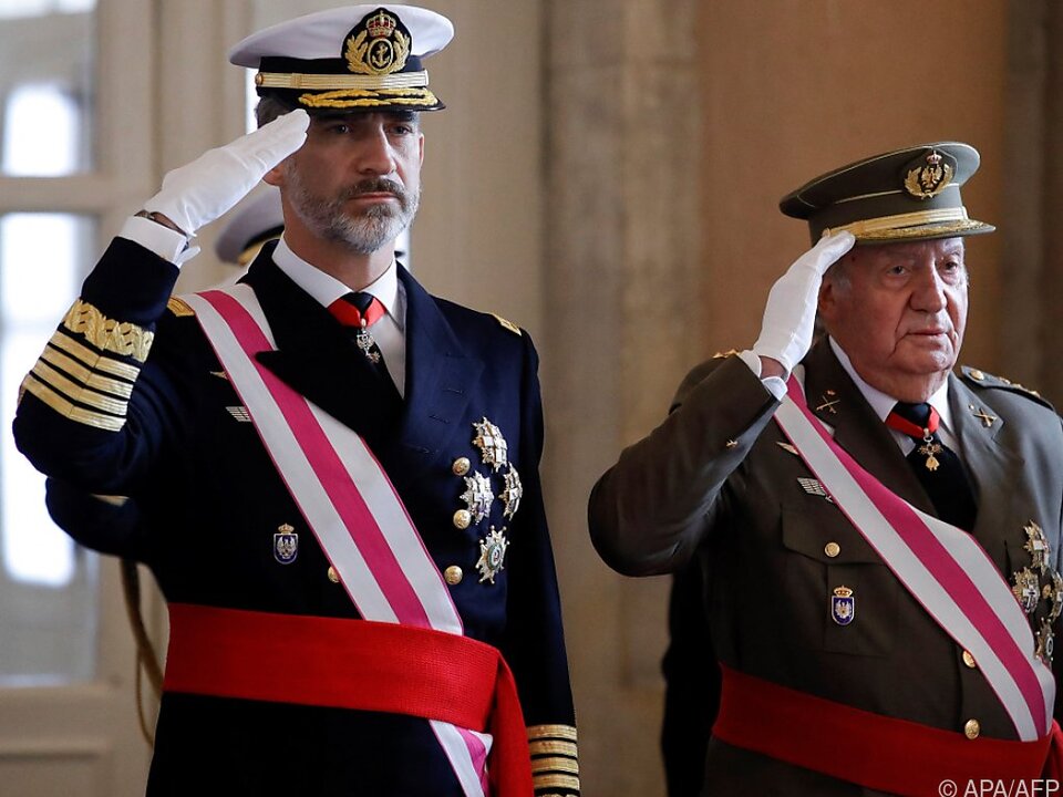Hier waren König Felipe VI. und Altkönig Juan Carlos noch vereint