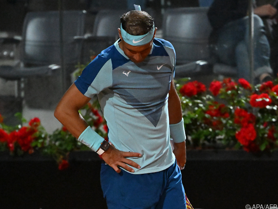 In Rom hat Rafael Nadal sein linker Fuß große Probleme bereitet/Archiv