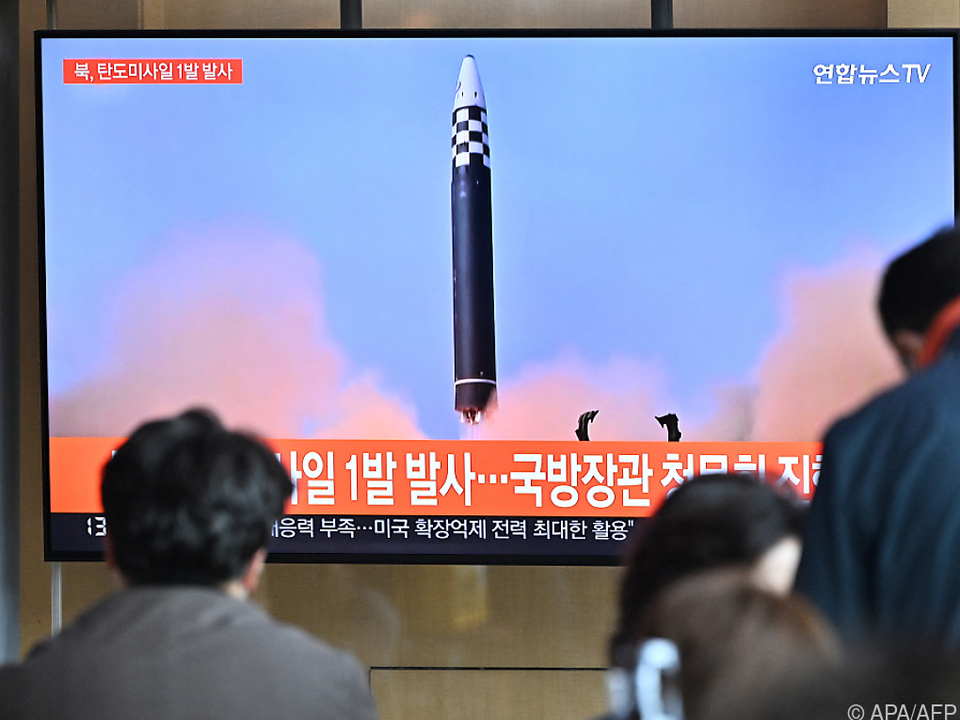 In Südkorea wird neuerlicher Raketentest besorgt beobachtet