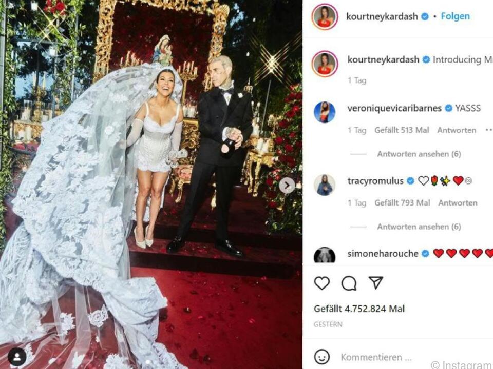 Kardashian und Travis Barker gaben sich noch einmal das Jawort