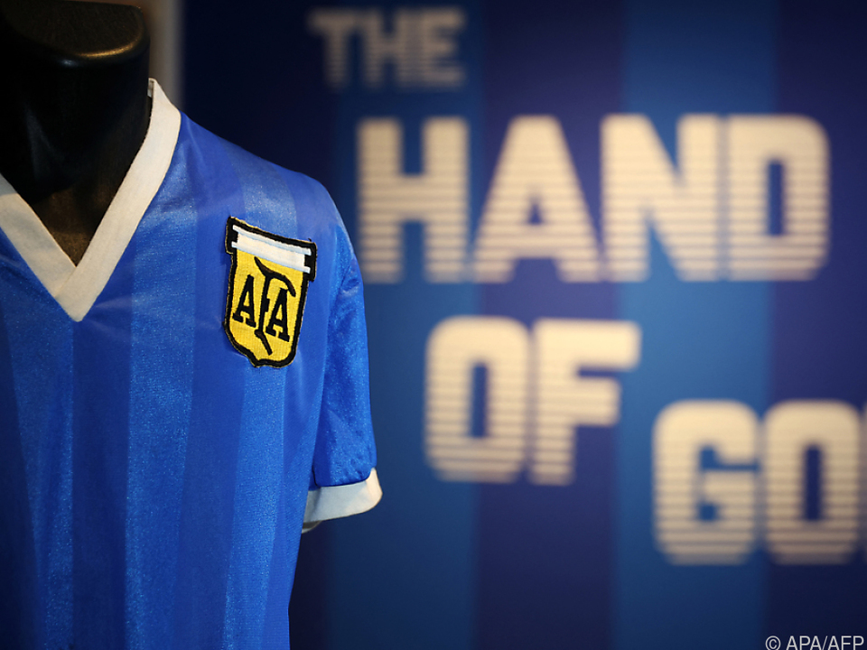 Maradonas blaues WM-Shirt erzielte Rekordmarke