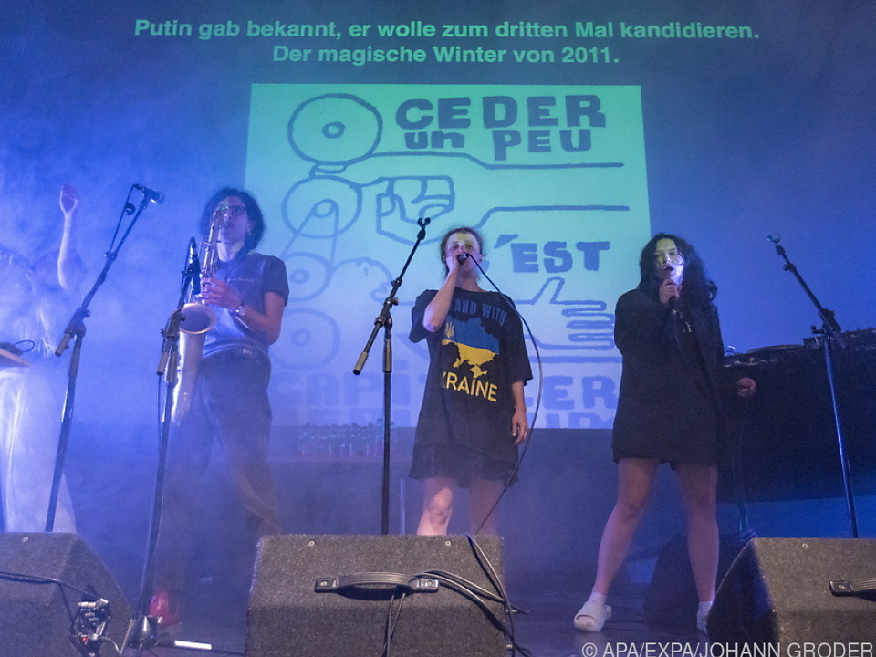 Pussy Riot beim Soundcheck in Tirol