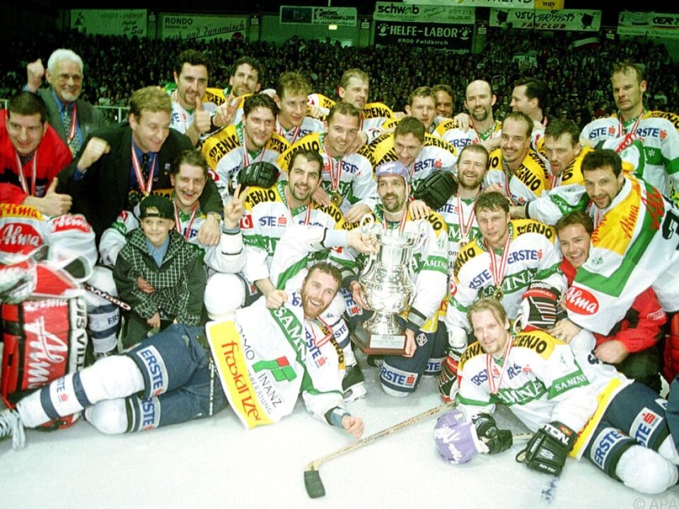 So jubelte Feldkirch 1998 über den bisher letzten Meistertitel