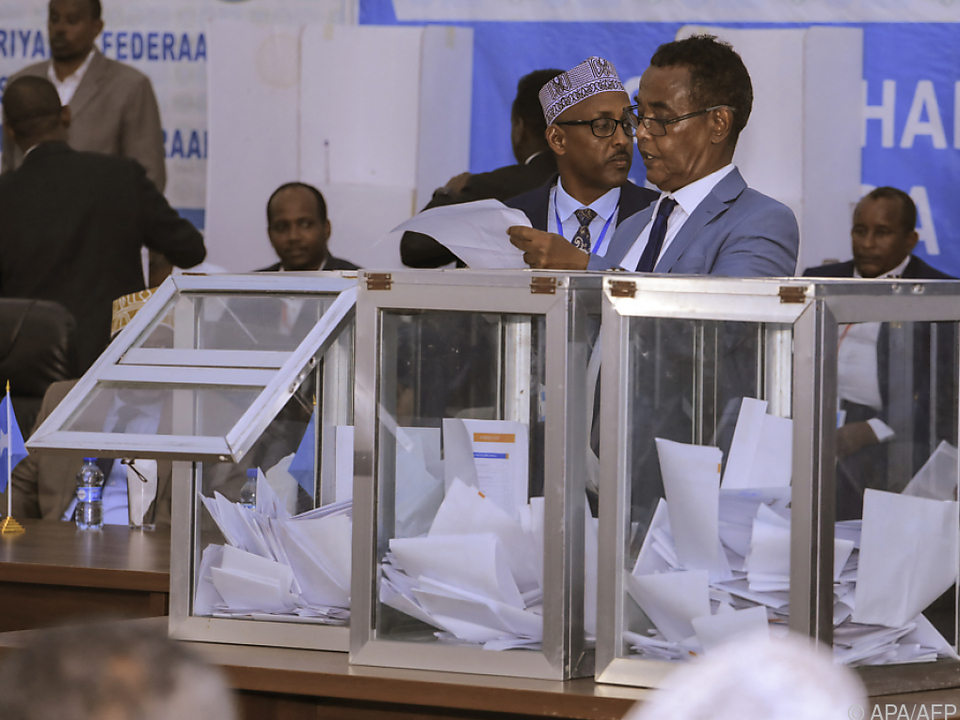 Stimmenauszählung in Somalia
