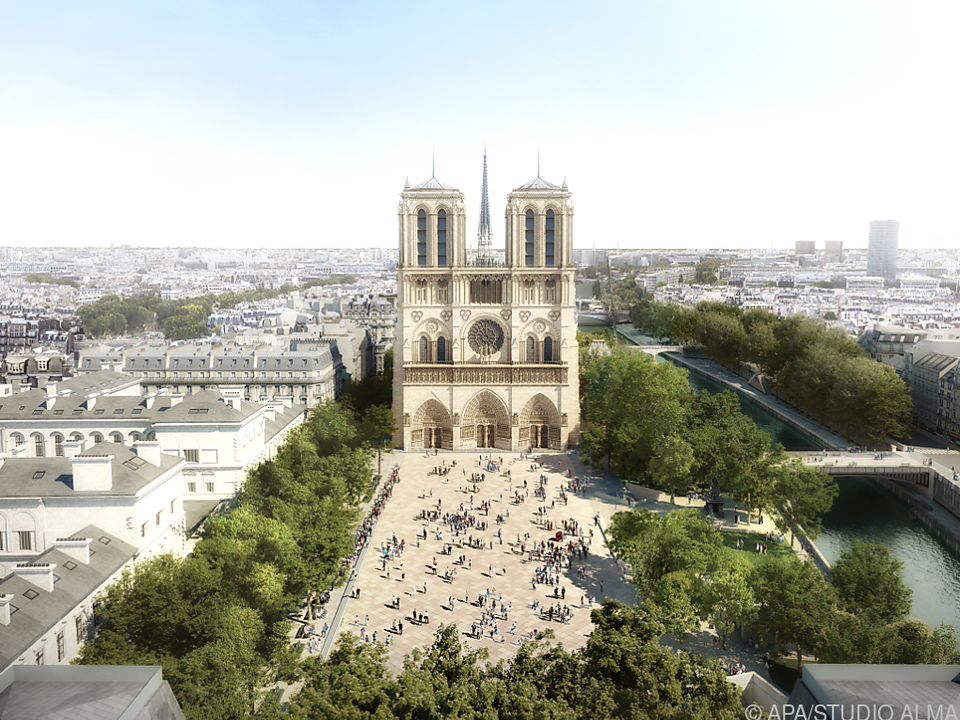 Der neue Vorplatz von Notre-Dame
