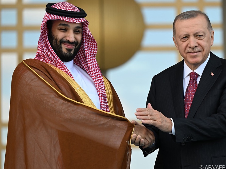 Mohammed bin Salman wurde von Erdogan empfangen