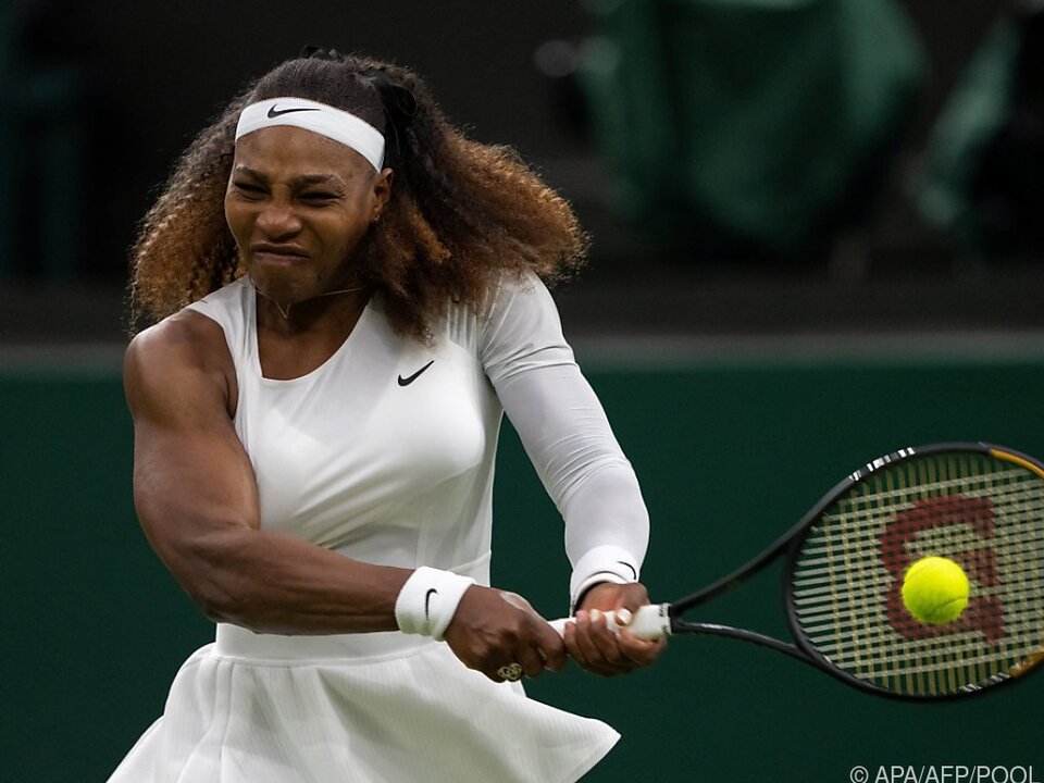 Serena Williams in ihrem bisher letzten Match in Wimbledon/Archivbild