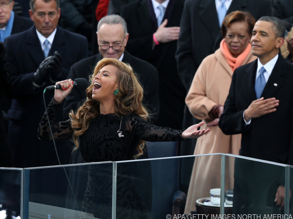 Beyonce sang 2013 bei der Angelobung Obamas die Nationalhymne