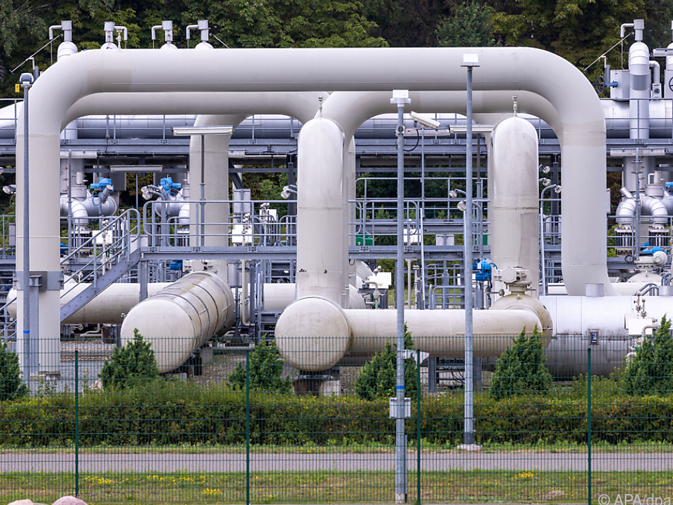 Gasempfangsstation der Ostseepipeline Nord Stream 1 in Deutschland