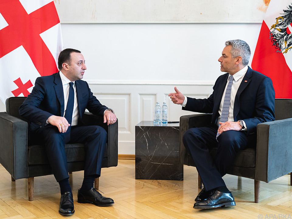 Georgiens Premier Garibaschwili auf Besuch bei Kanzler Nehammer