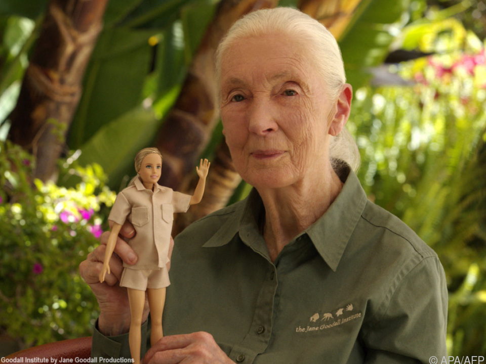 Jane Goodall und ihre Barbie