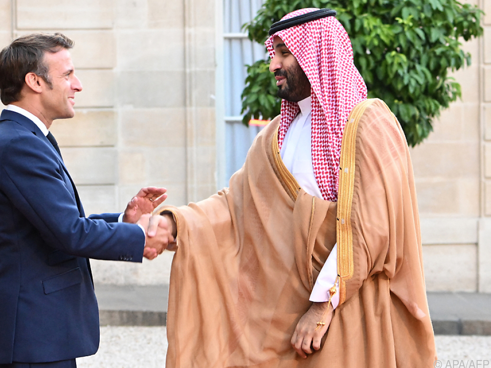 Mohammed bin Salman wurde von Macron empfangen