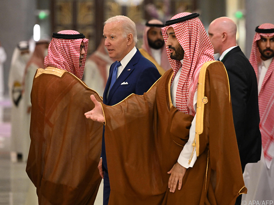 US-Präsident Biden gemeinsam mit Kronprinz Mohammed bin Salman