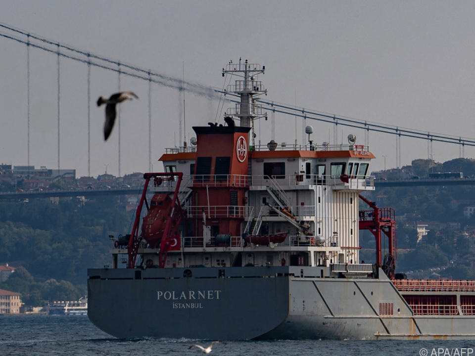 Die Polarnet bei der Durchquerung des Bosporus