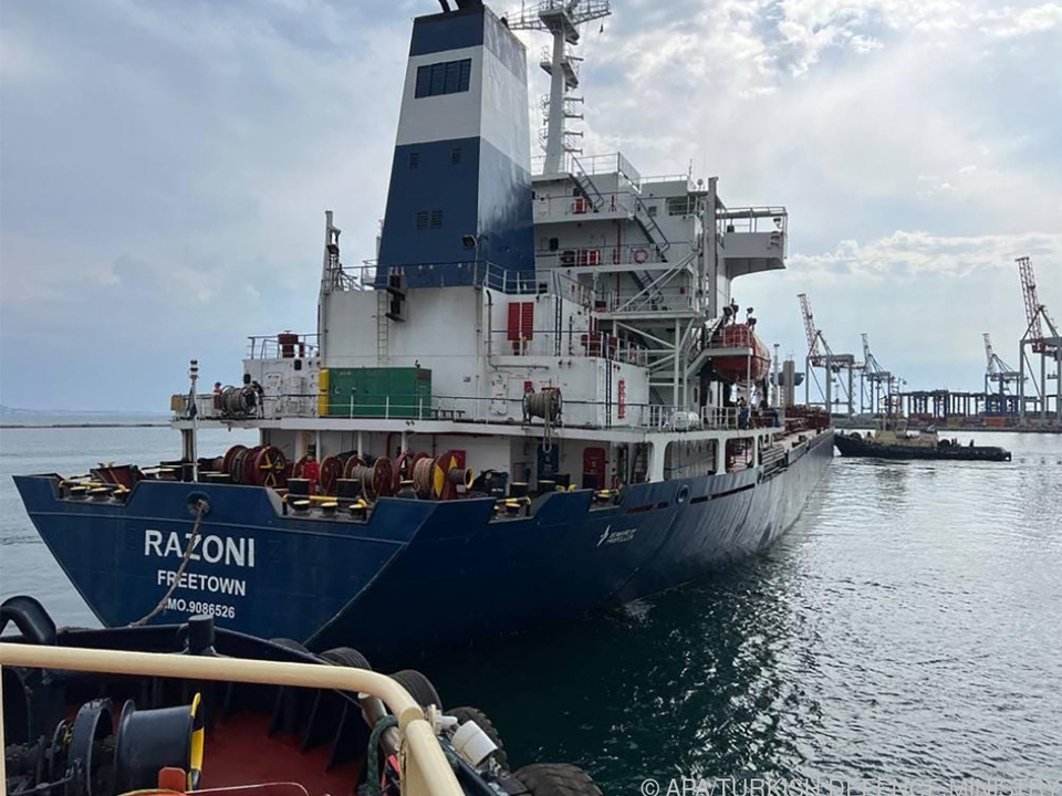 Razoni ist der erster Getreide-Frachter seit Kriegsbeginn
