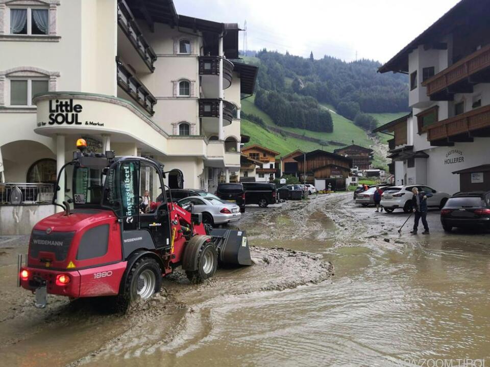 Situation am Nachmittag in Gerlos im Zillertal