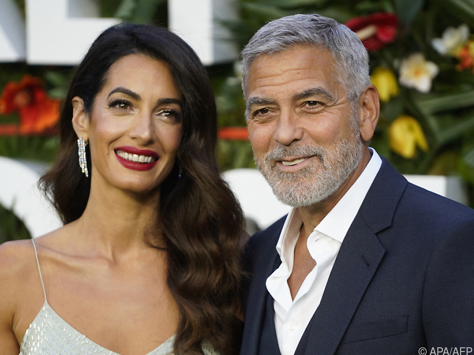 George Clooney mit Gattin Amal