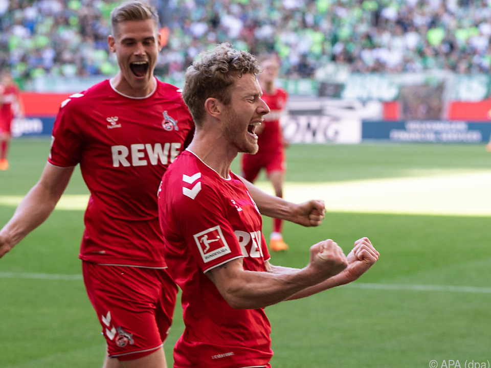 Kainz jubelte bei Kölns Sieg in Wolfsburg über sein zweites Saisontor