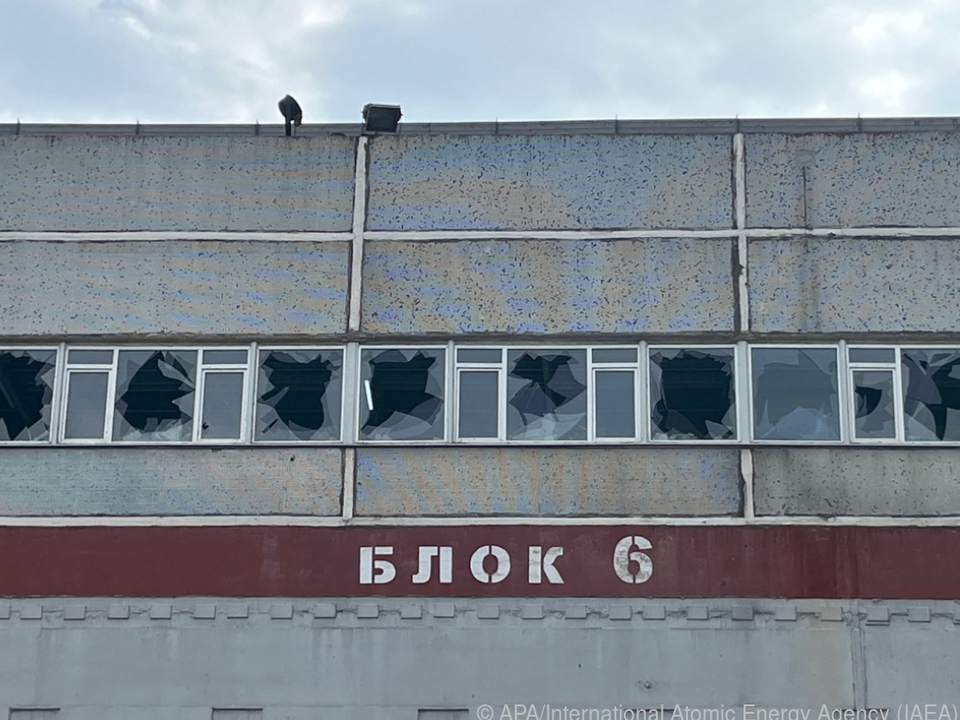 Schäden am sechsten Reaktorgebäude im AKW Saporischschja