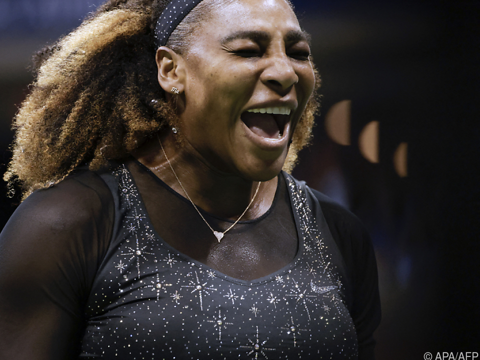 Serena Williams nach ihrem Sieg