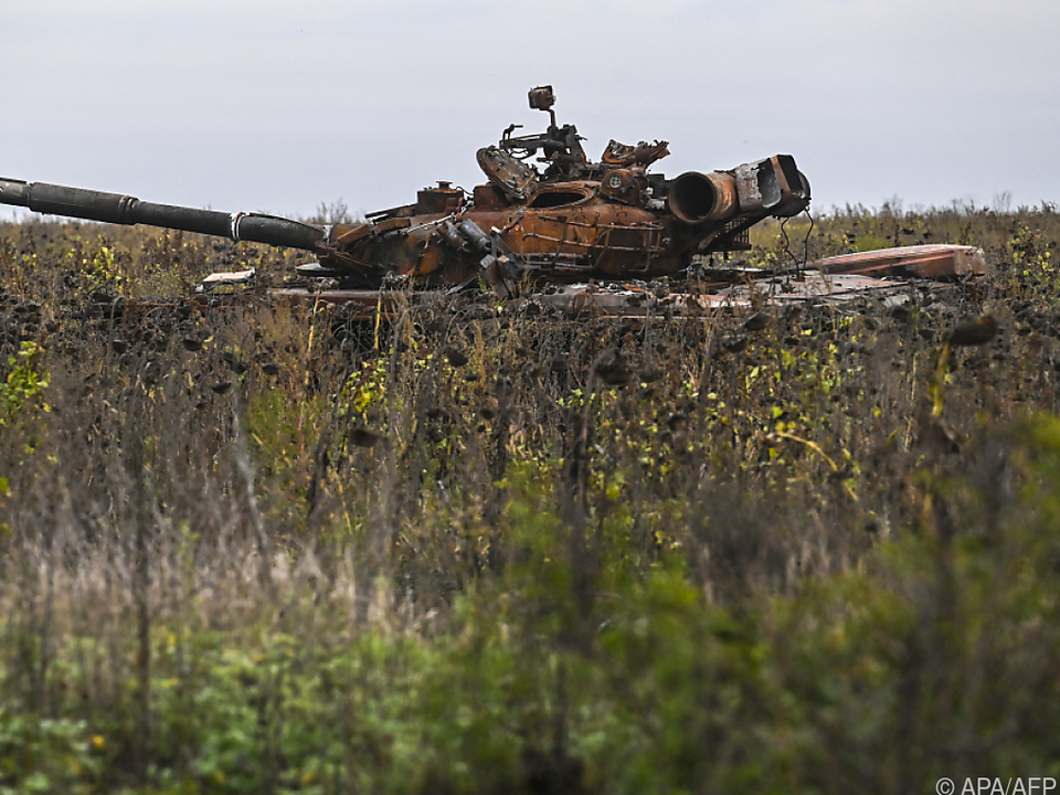 Verlassener russischer Panzer