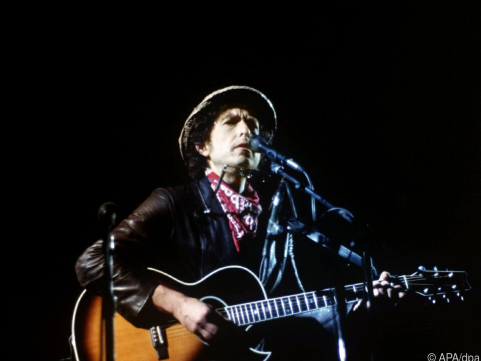 Bob Dylan bei einem Konzert in München im Jahr 1984