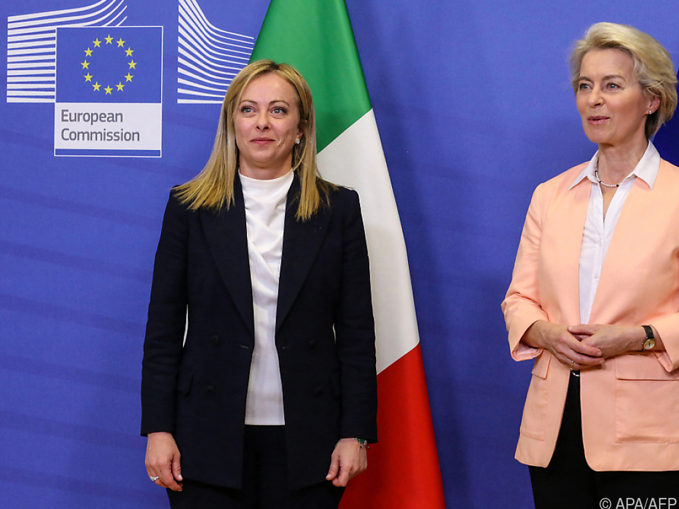 Die neue italienische Regierungschefin beim Antrittsbesuch in Brüssel