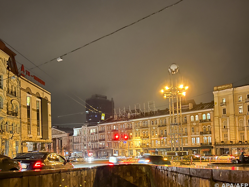Kiew ist immer wieder von Stromabschaltungen betroffen