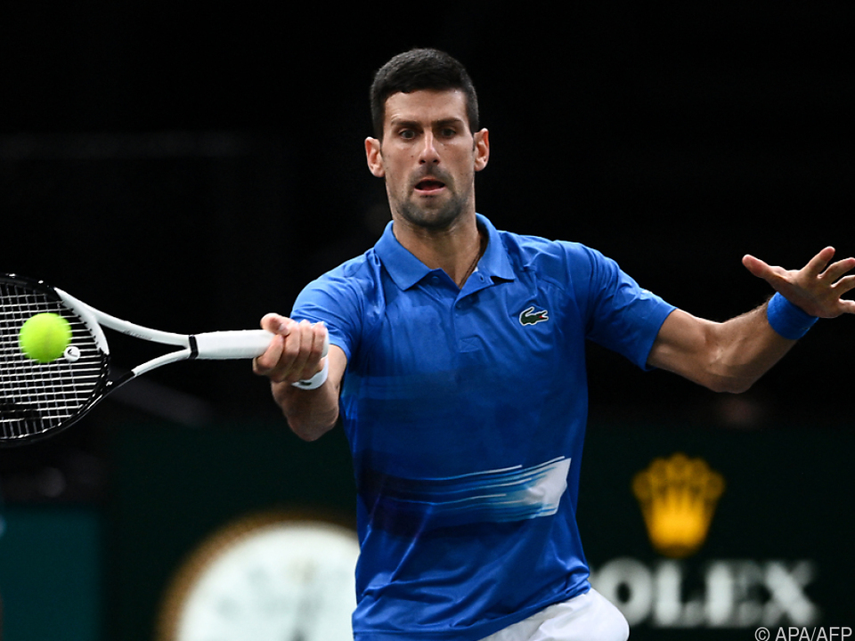 Novak Djokovic geht auf seinen siebenten Pariser Hallen-Titel los