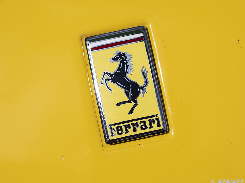 Selbst das Ferrari-Wappen durfte nicht fehlen
