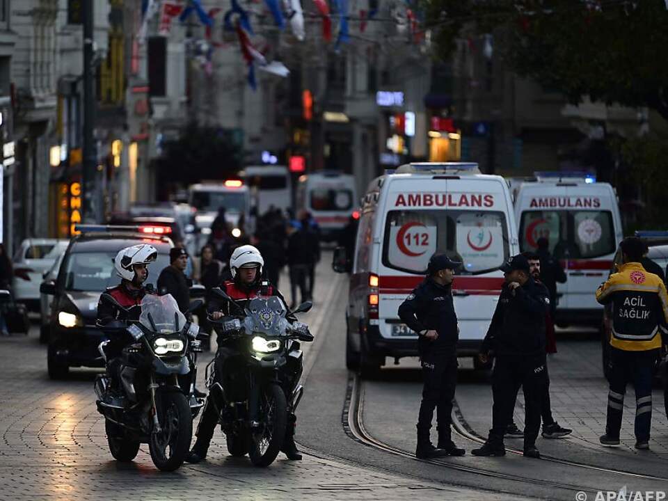 Türkische Polizei riegelte das Gebiet nach Detonation ab
