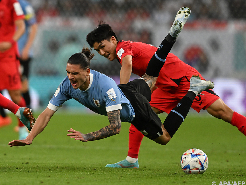 Uruguay und Südkorea lieferten sich ein hartes WM-Gefecht