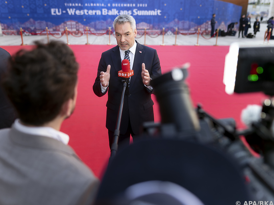 Aktionsplan für Westbalkan nicht ausreichend, meint Nehammer