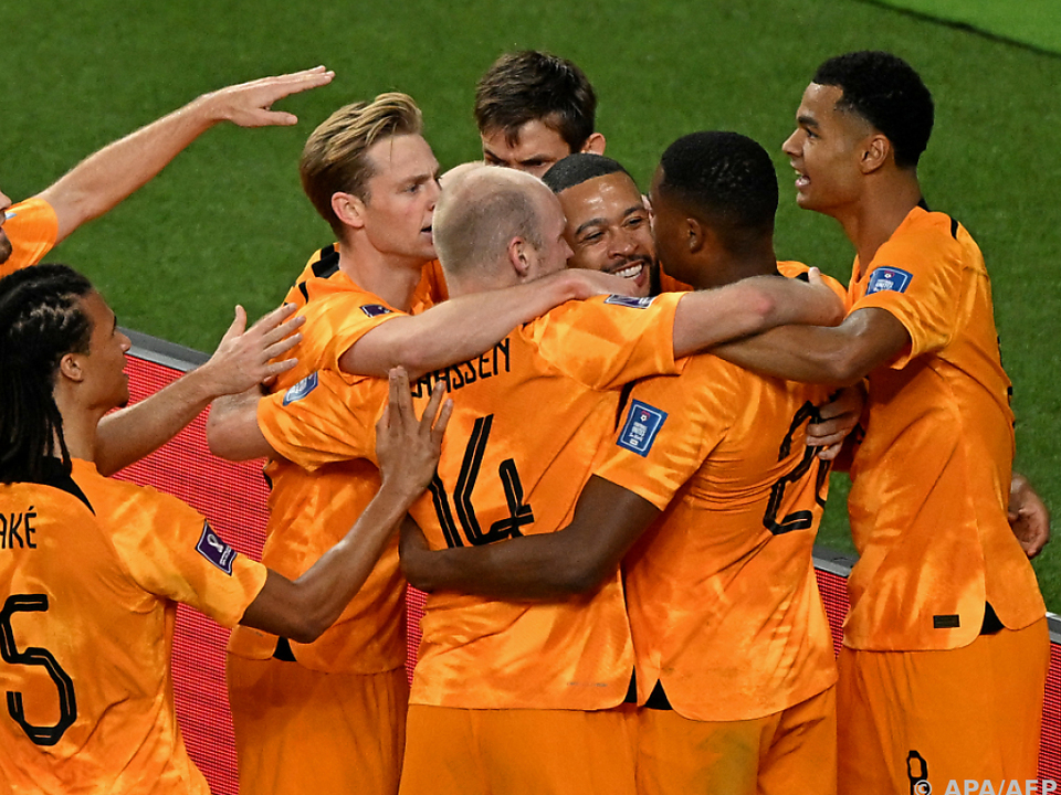 Die Oranjes konnten jubeln: Mit 3:1 gegen die USA ins Viertelfinale