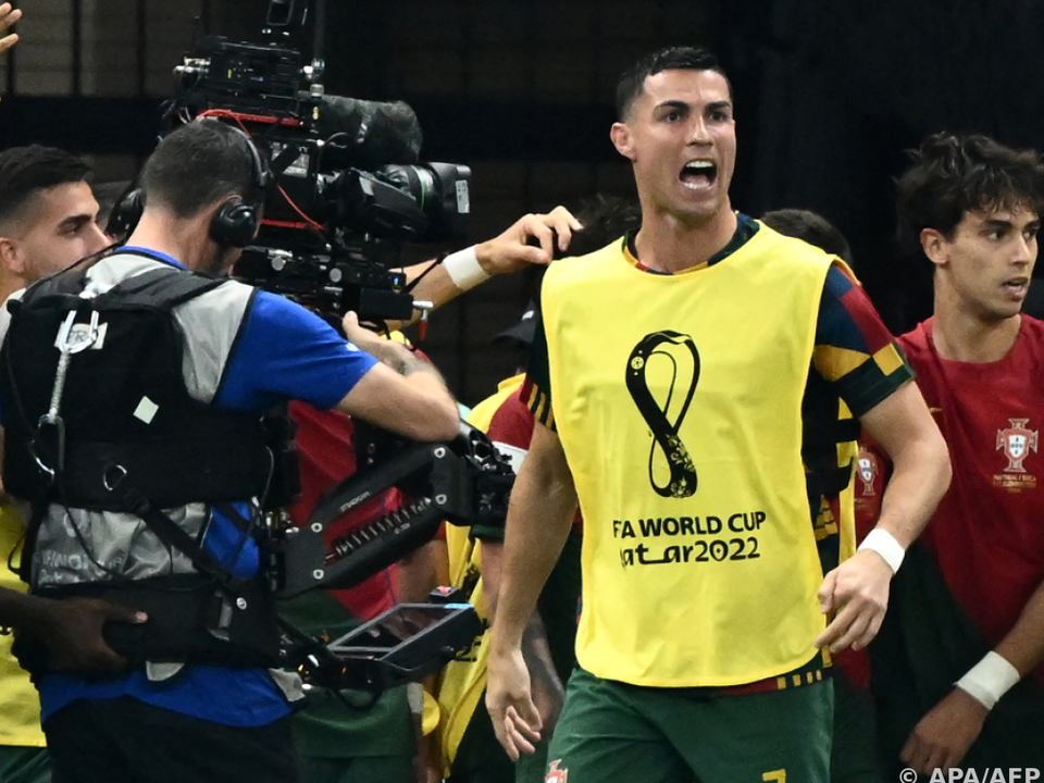 Ronaldo jubelt bei WM derzeit als Ersatzmann