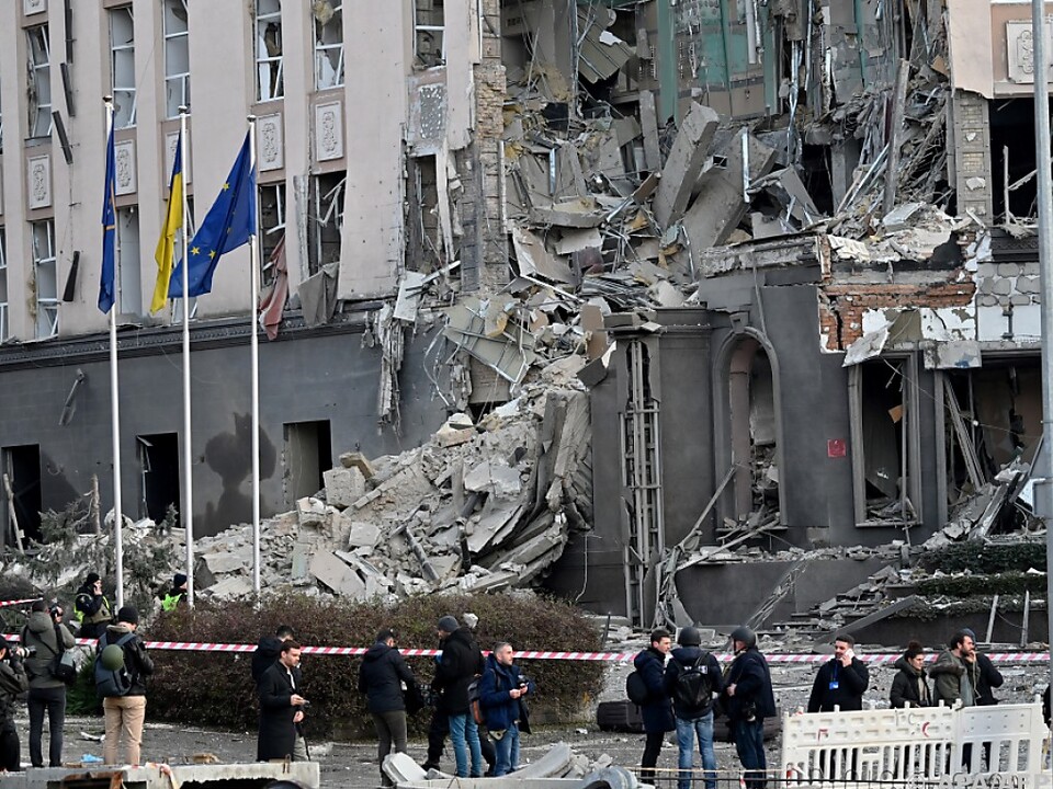 Schwere Angriffe auf Kiew