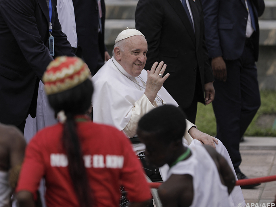 Franziskus bleibt bis Freitag in Kinshasa