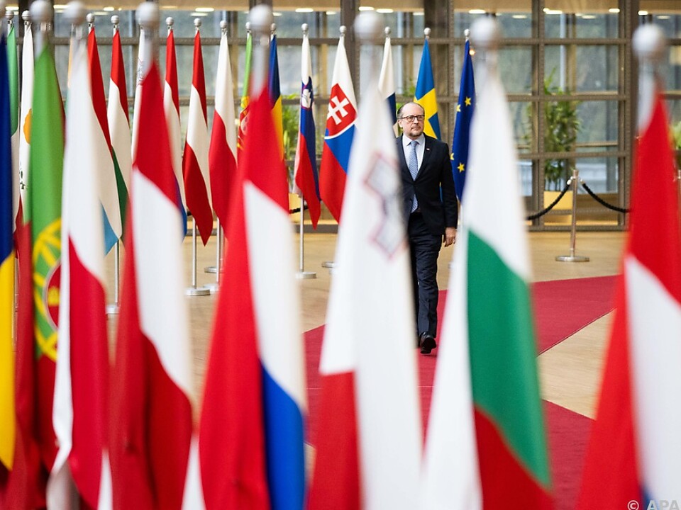 Schallenberg beim Treffen der EU-Außenminister