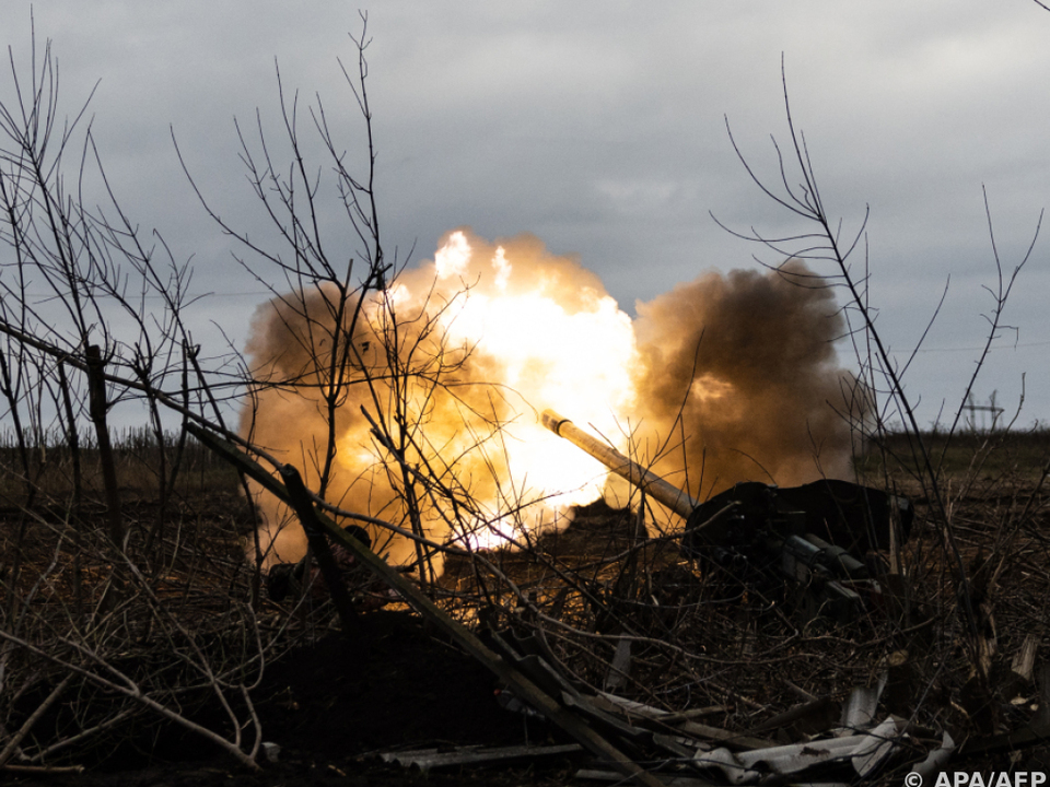 Ukrainische Artillerieangriffe auf russische Stellungen (Archivbild)