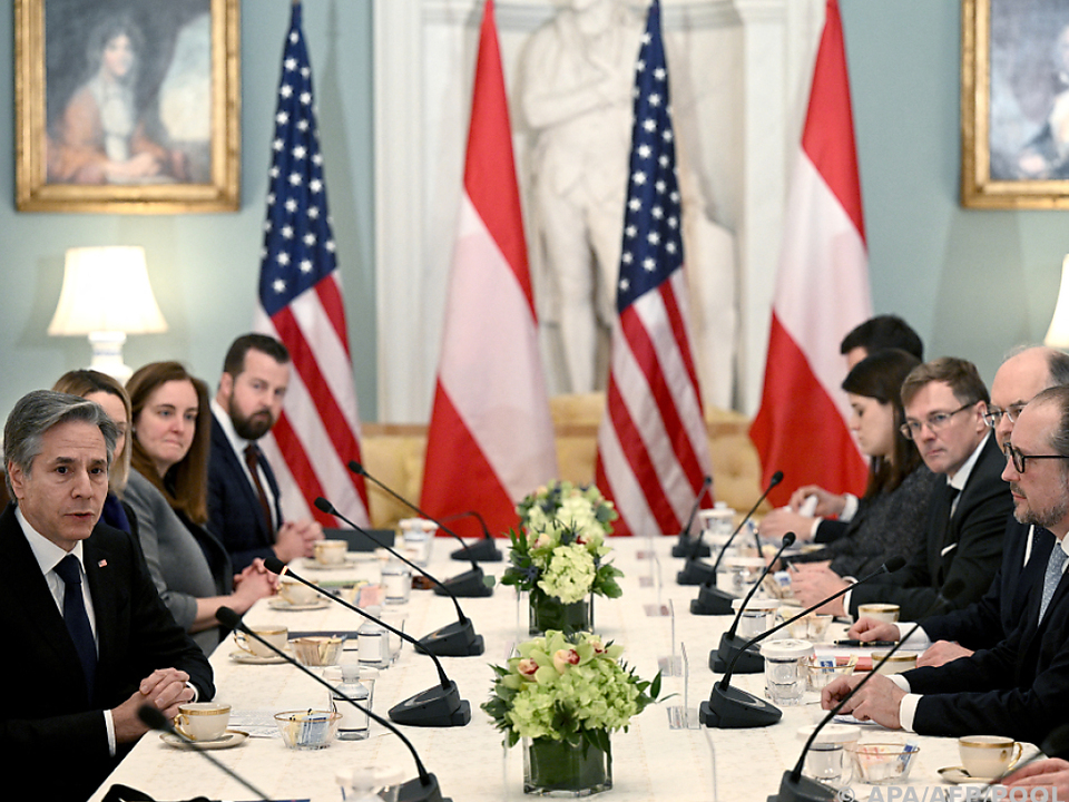 Schallenberg bei US-Außenminister Blinken zu Gast