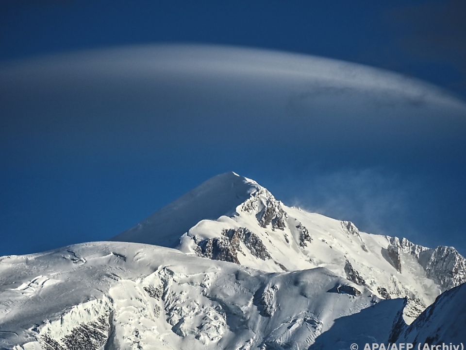 Blick auf den Mont-Blanc in den französischen Alpen