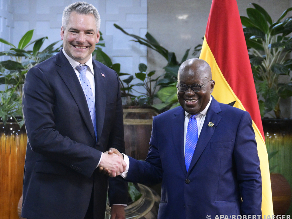 Nehammer beim Treffen mit Ghanas Präsident Akufo-Addo