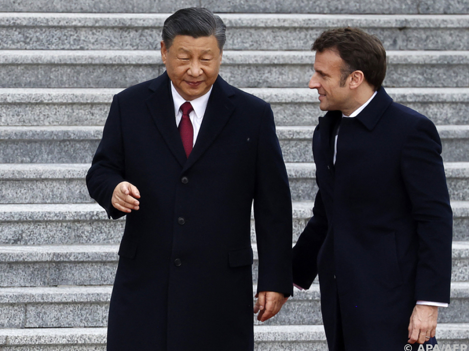 Xi Jinping empfing Macron