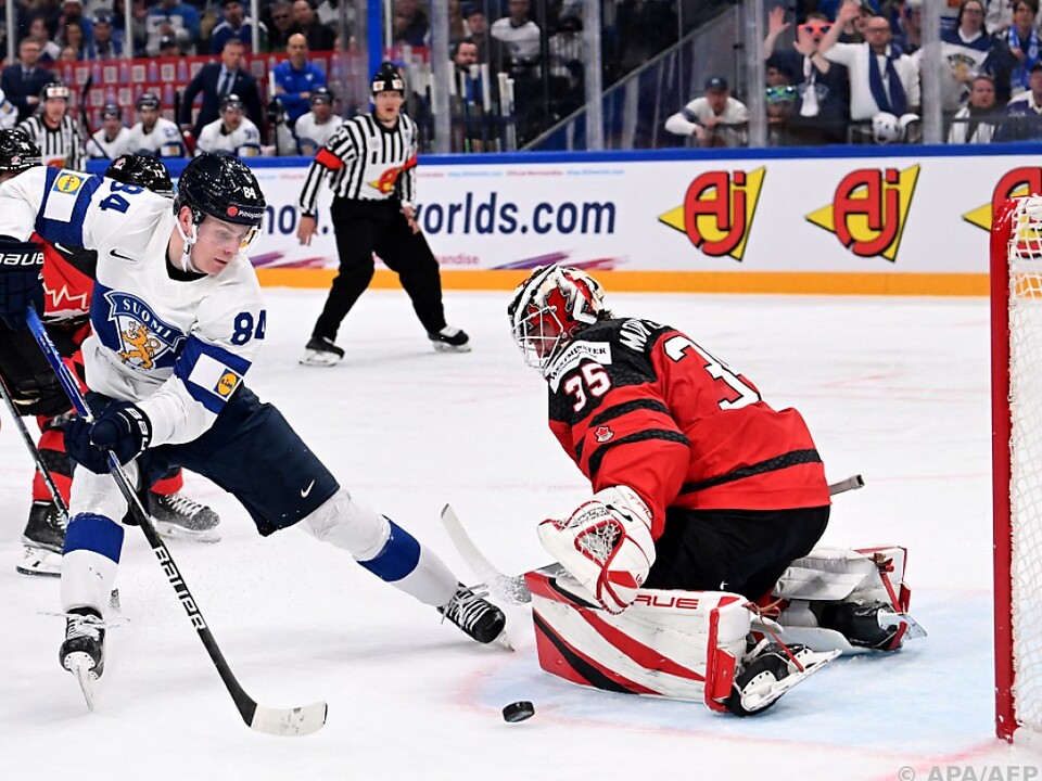 Finnland verzweifelten an Kanada-Goalie Montembeault