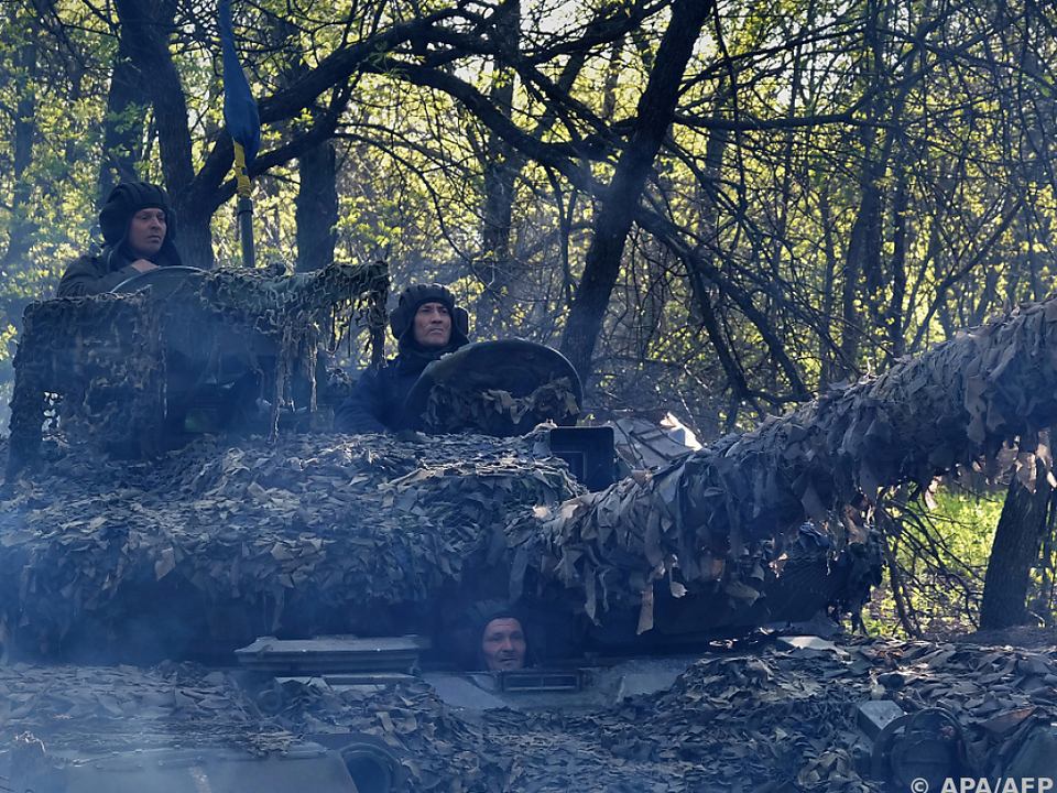 Ukrainische Streitkräfte im umkämpften Bachmut