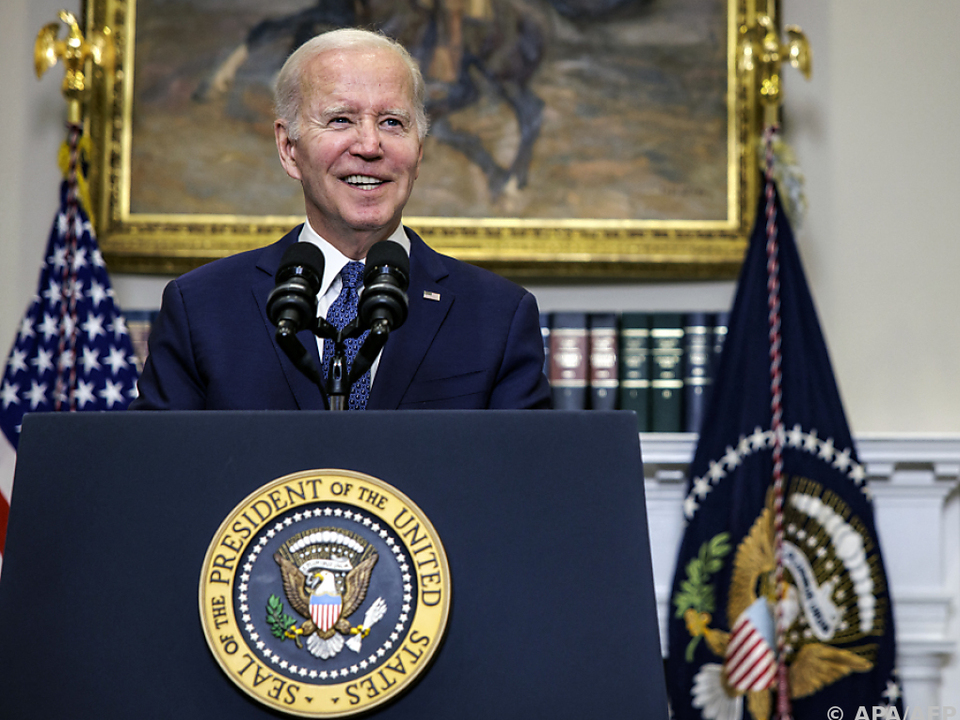 US-Präsident Biden freut sich über Einigung im Schuldenstreit
